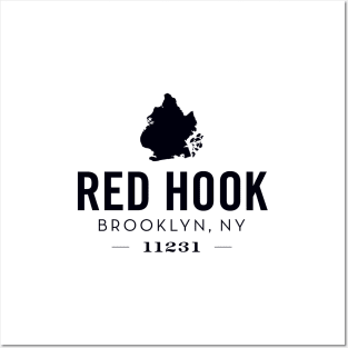 Red Hook (black) Posters and Art